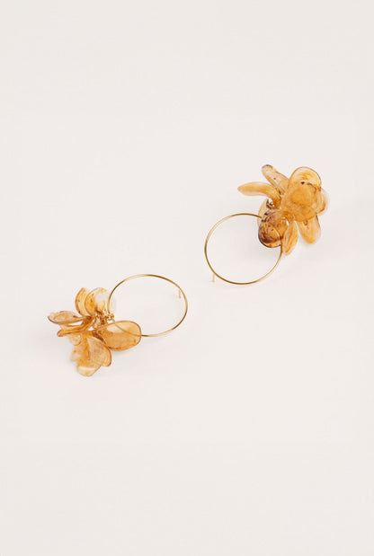 Petalos Aro Frontal Carey Marmolado Earrings Malababa 