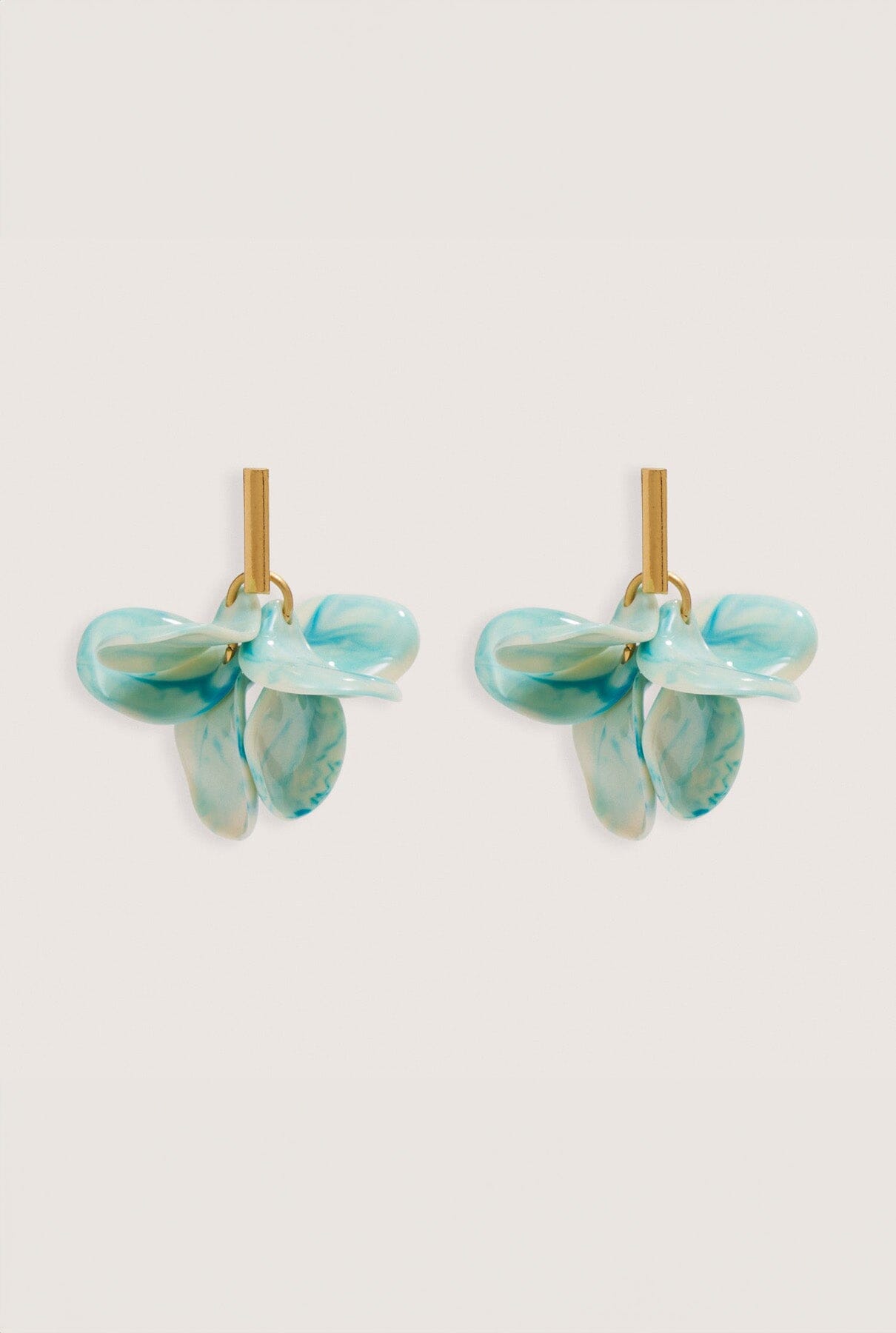 Petalos Turquesa Degrade Earrings Malababa 