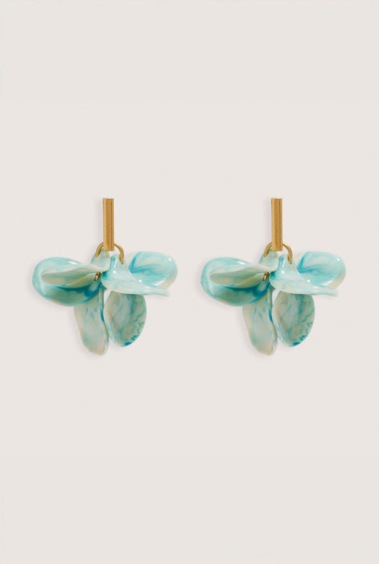 Petalos Turquesa Degrade Earrings Malababa 