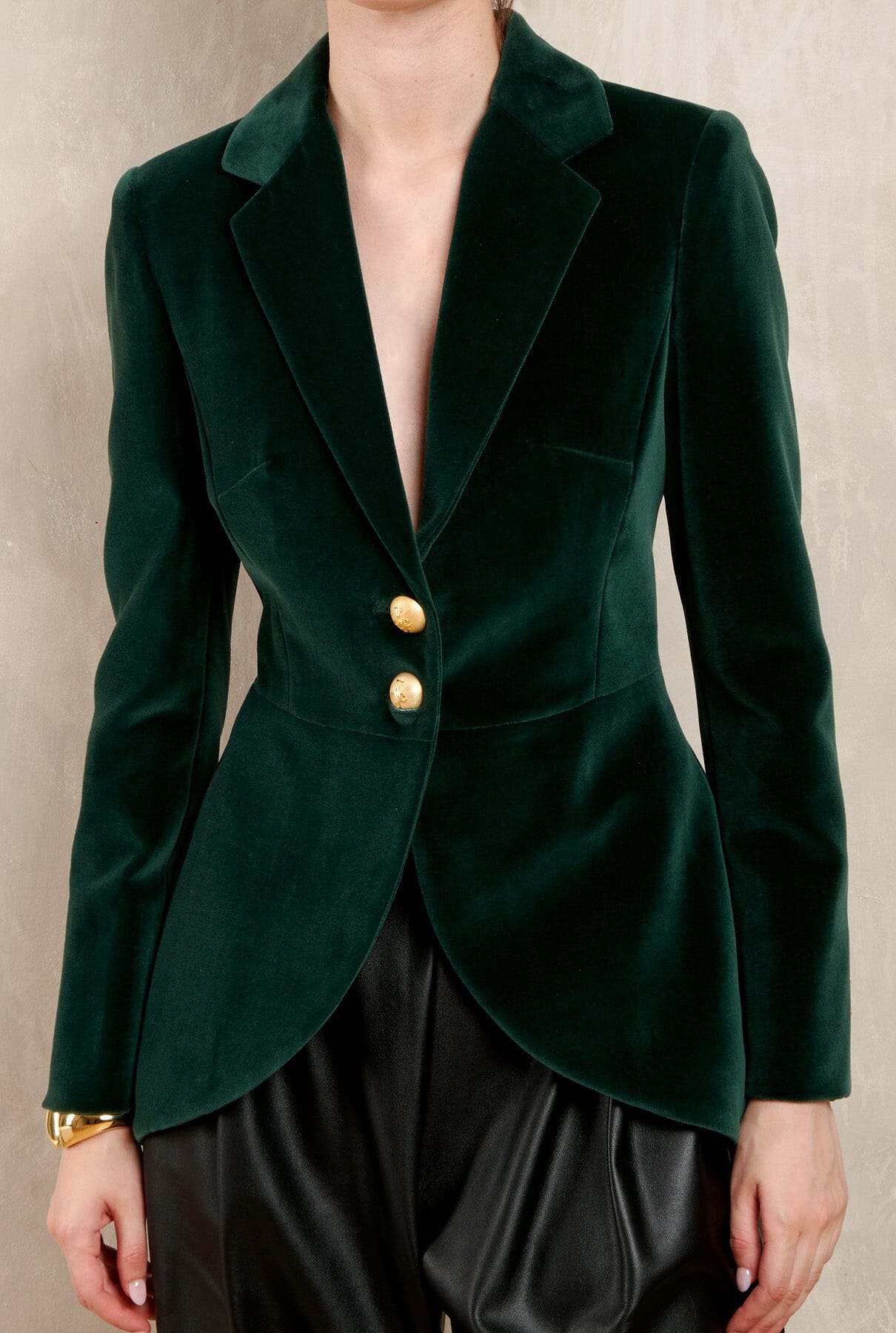 PIERRE VELVET GREEN BLAZER Jackets The Extreme Collection 