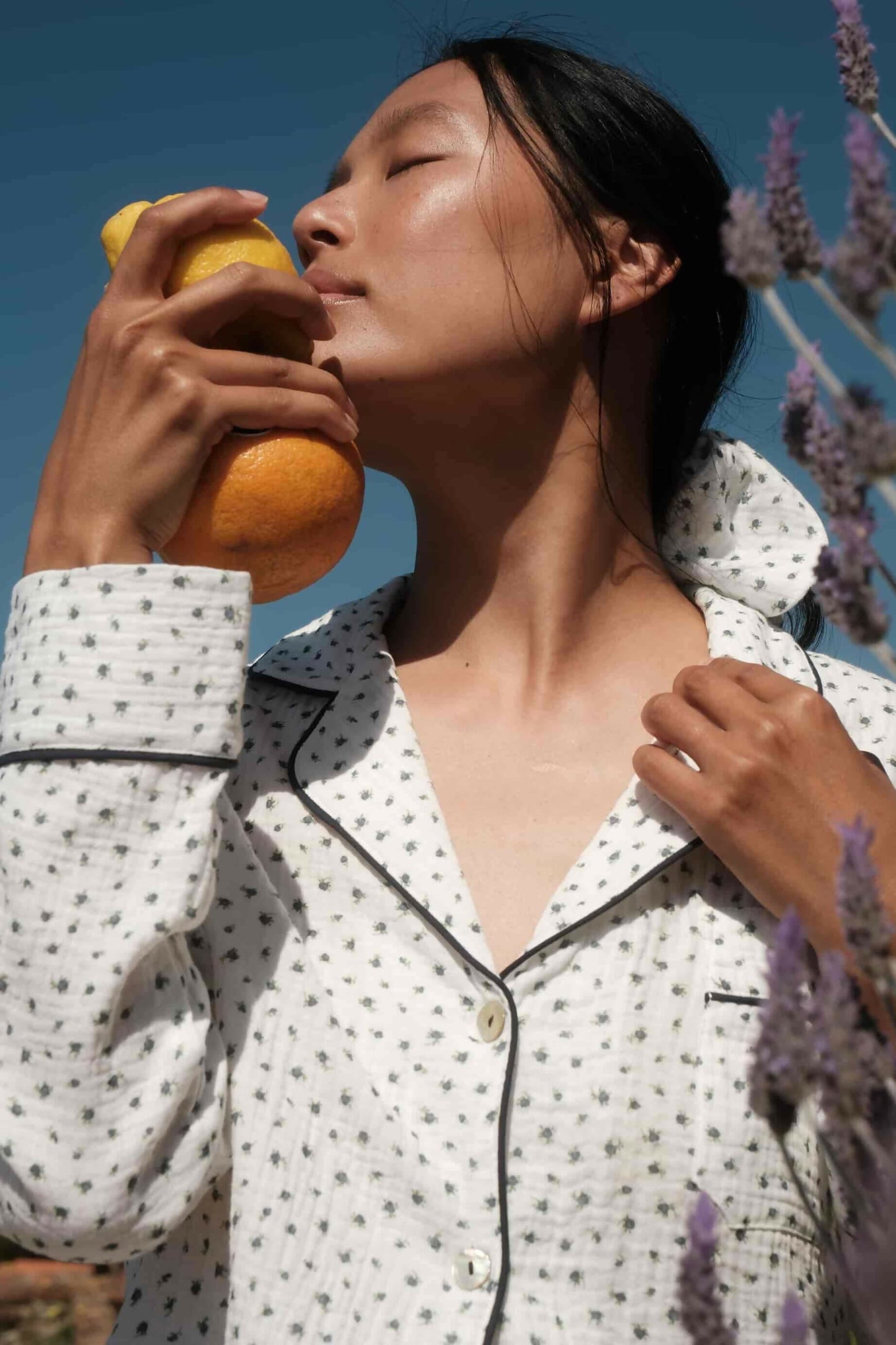 Pijama Largo Bambula Flores Silvestres Pijama de mujer Vicky Bargalló 