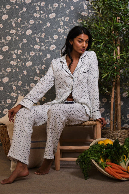 Pijama Largo Bambula Flores Silvestres Pijama de mujer Vicky Bargalló