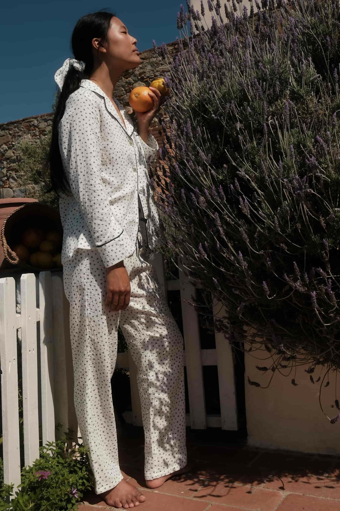 Pijama Largo Bambula Flores Silvestres Pijama de mujer Vicky Bargalló 