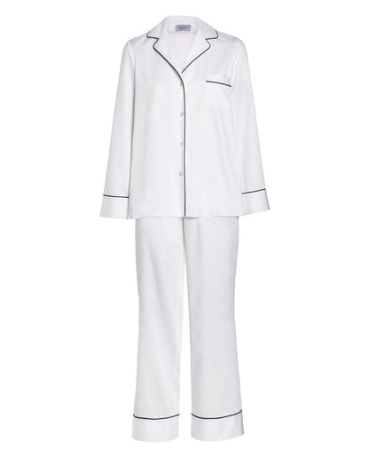 Pijama largo blanco de algodón MUJER / SLEEPWEAR / PIJAMAS LARGOS Mirto 