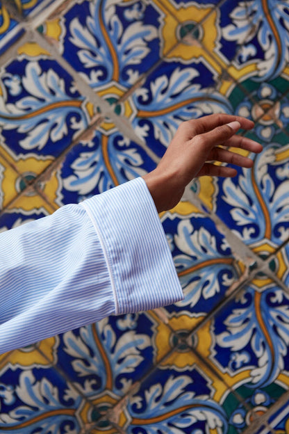 Pijama Largo Mil Rayas Classic Pijama de mujer Vicky Bargalló 