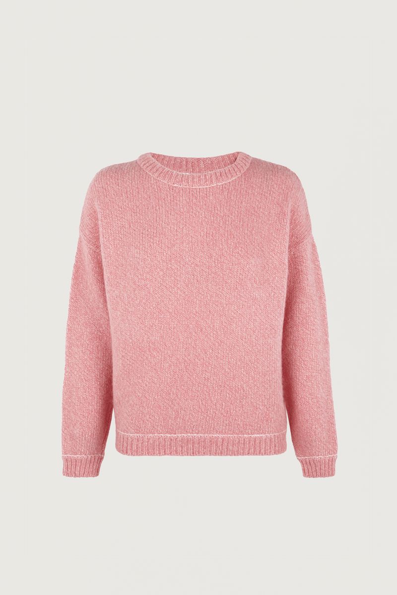 Pink Cozy Sweater Sweaters Amlul 