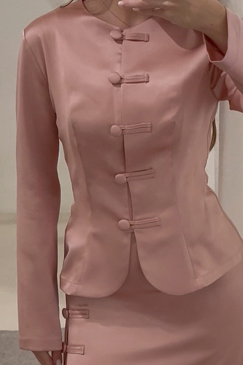 PINK SILK JACKET | PRE-ORDER Jackets Amlul 