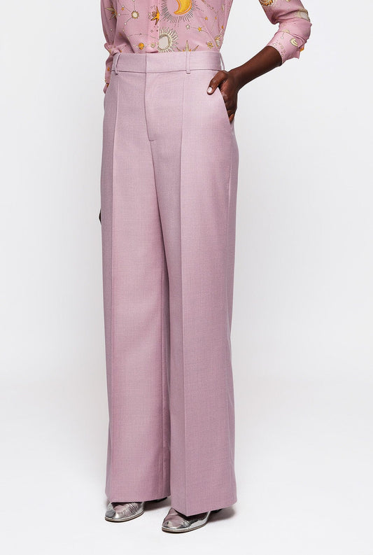 Pink wool sartorial trousers Trousers Mirto 