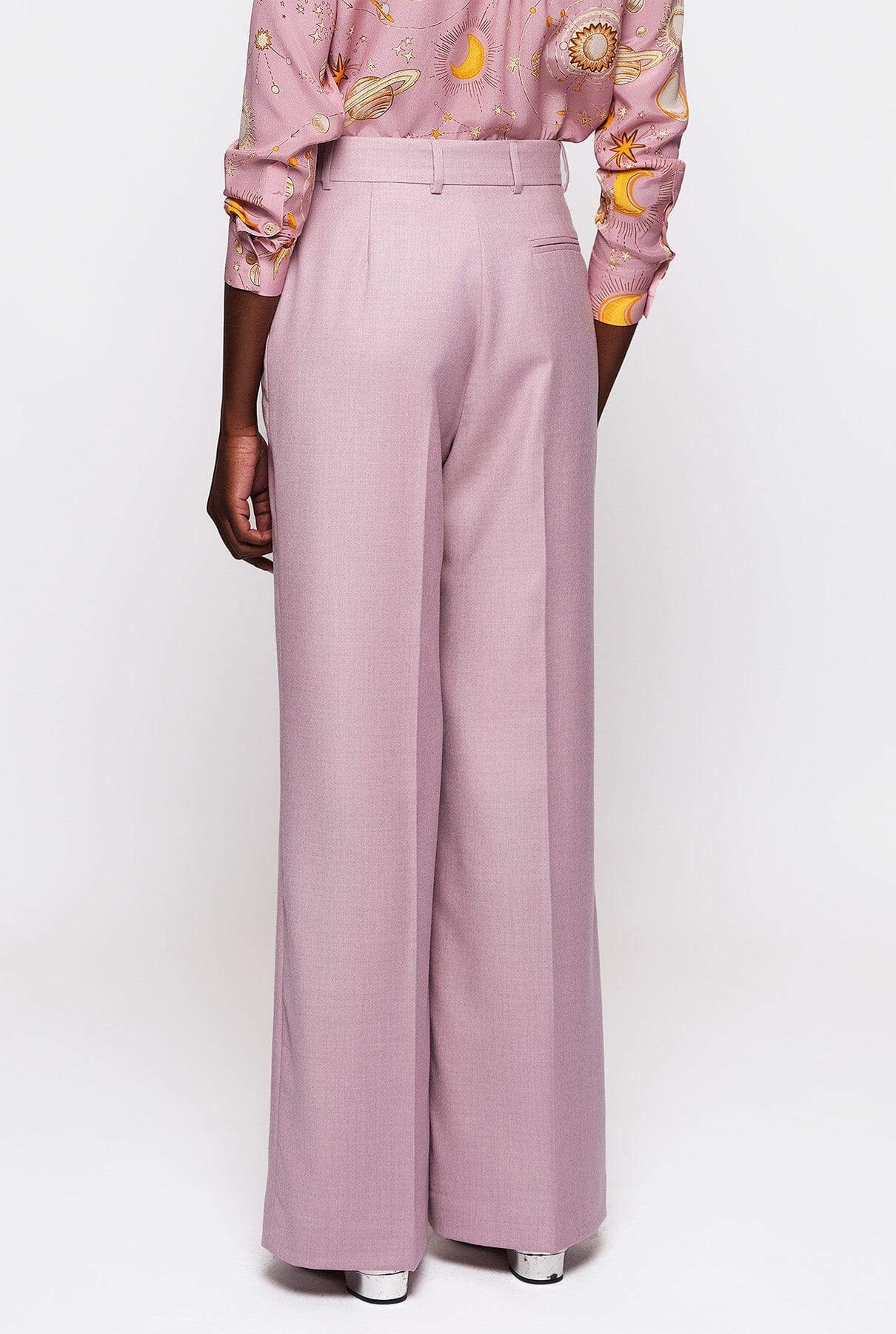 Pink wool sartorial trousers Trousers Mirto 