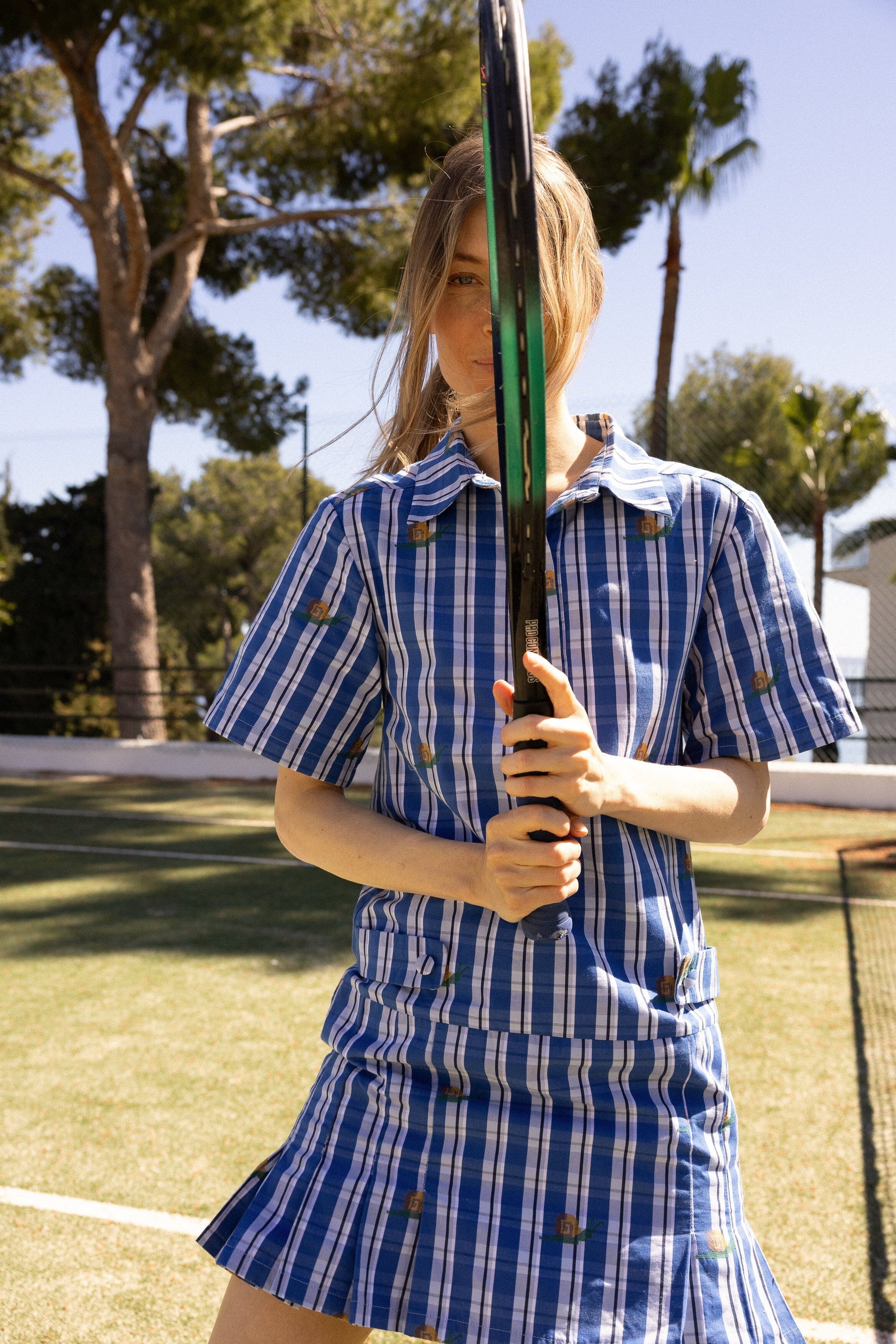 Plaid Blue Dress Vestido Maràvic 