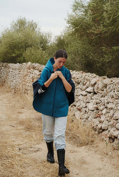 PONCHO MUR BLUISH Capes & shawls MUR Swimwear 