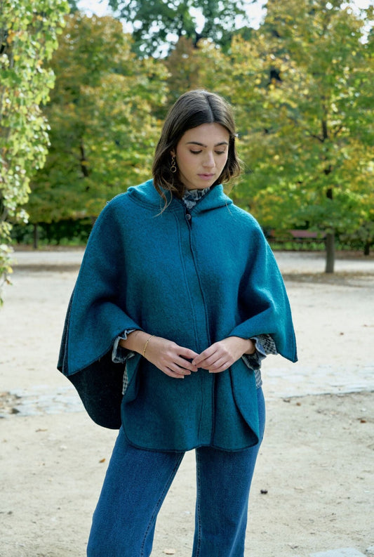 PONCHO MUR BLUISH Capes & shawls MUR Swimwear 