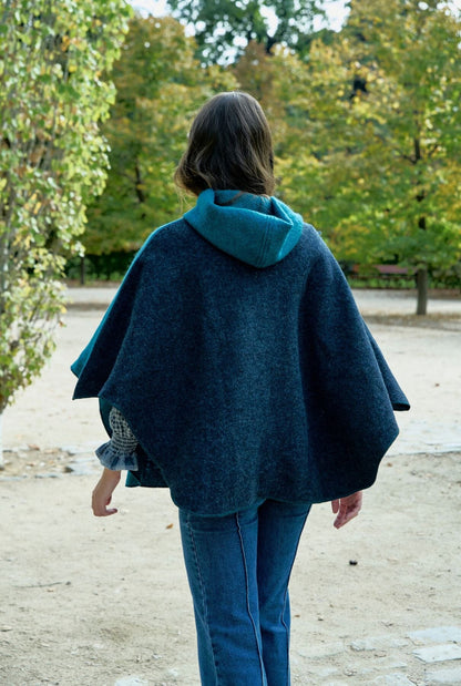 PONCHO MUR BLUISH Capes & shawls MUR Swimwear 