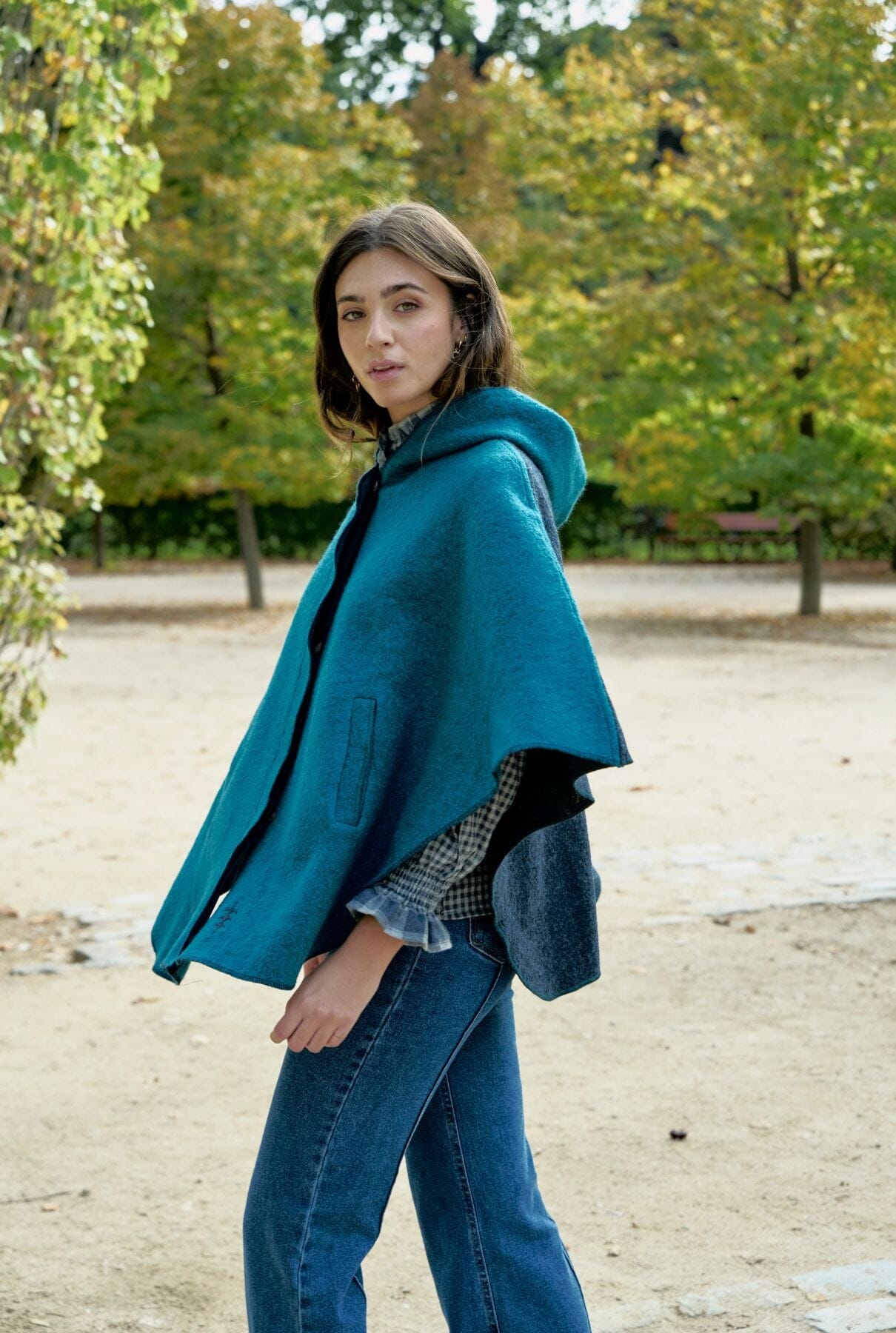 PONCHO MUR BLUISH Capes & shawls MUR Swimwear 