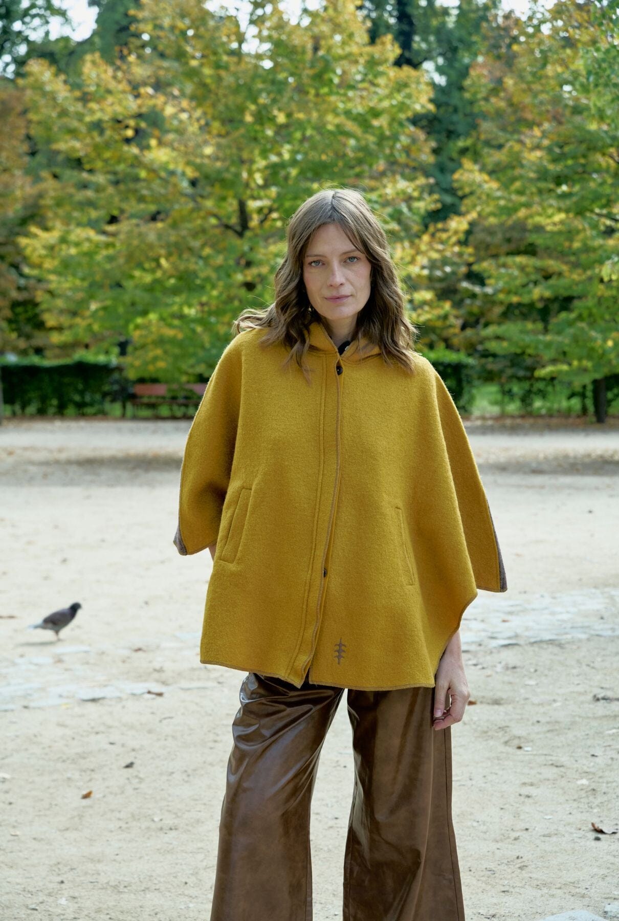 PONCHO MUR MOSTAZA Capes & shawls MUR Swimwear 