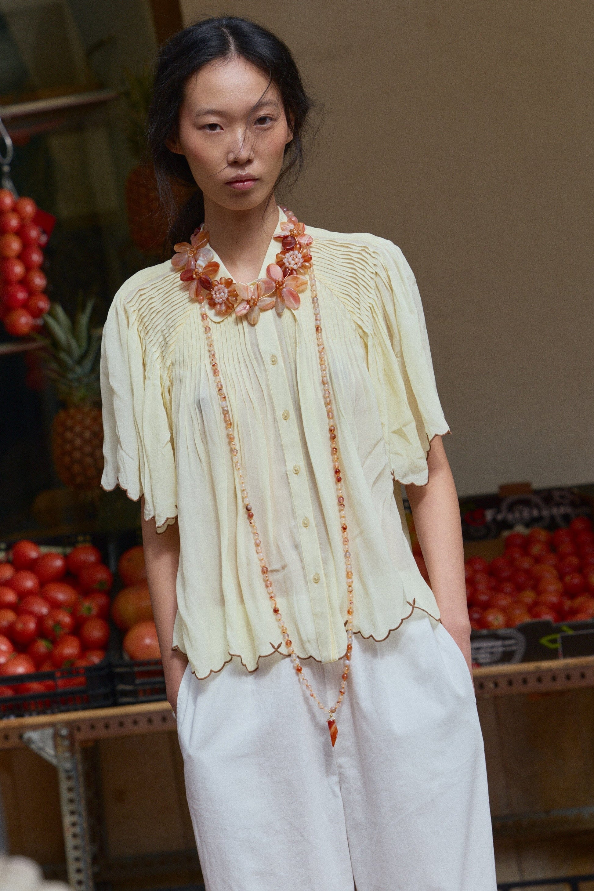 PRADO AL SOL NECKLACE - ORANGE Necklaces Sita Nevado 