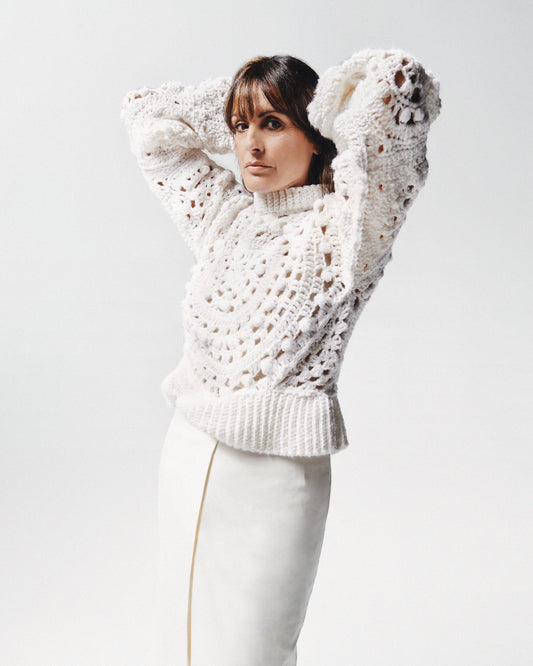 PRE ORDER | Abedul White Cardigan Sweaters SOY FASCINANTE 