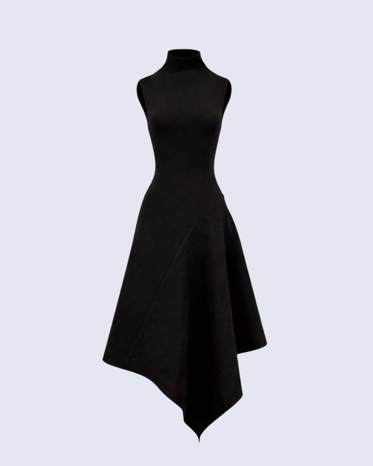 PRE ORDER | Black Asymmetric Dress Dresses PALOMO SPAIN 