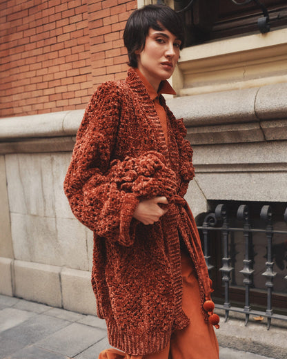 PRE ORDER | Secuoya Terracotta Cardigan Sweaters SOY FASCINANTE 