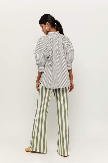 PRE VENTA - CAMISA MARA RAYAS KAKI Shirts & blouses Werit 