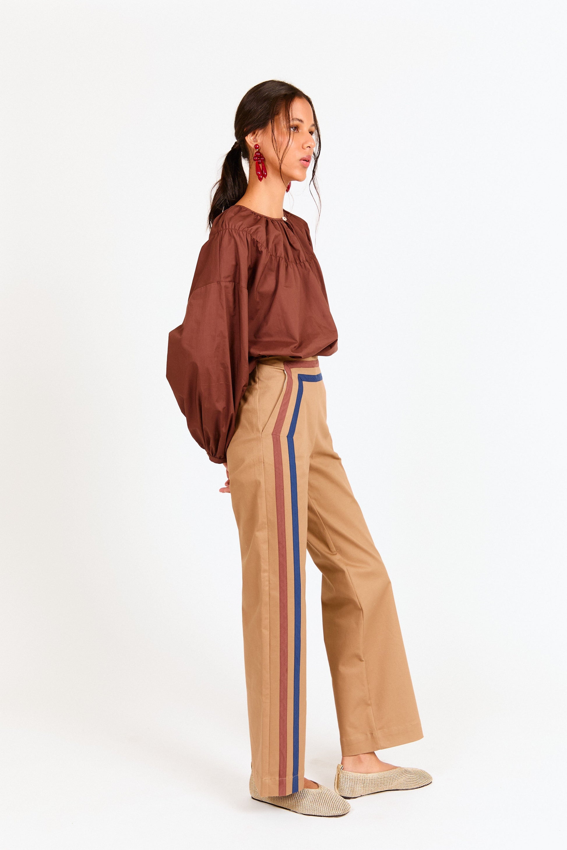 PRE VENTA - PANTALÓN BIBI CAMEL Trousers Werit 