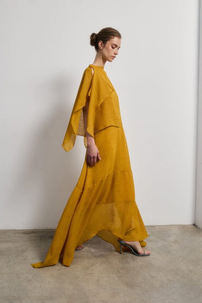 PREORDER Vestido Diana mostaza se enviará el 28 de abril Dresses Galcon Studio 