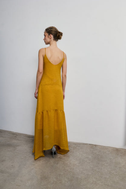 PREORDER Vestido Diana mostaza se enviará el 28 de abril Dresses Galcon Studio 