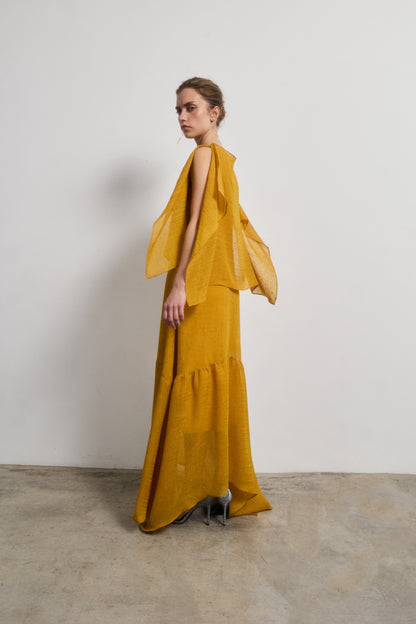 PREORDER Vestido Diana mostaza se enviará el 28 de abril Dresses Galcon Studio 