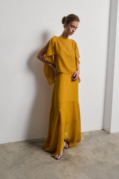 PREORDER Vestido Diana mostaza se enviará el 28 de abril Dresses Galcon Studio 