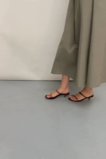 Daisy Sandals in Chocolate Leather