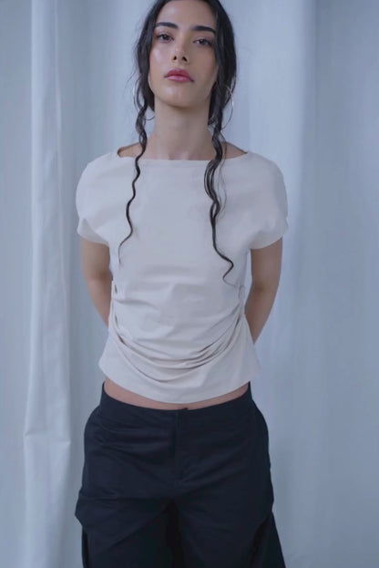 Camiseta "raíz" en algodón