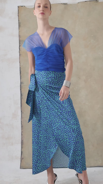 Top Keely Azul