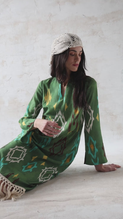 Kaftán Marcela Verde