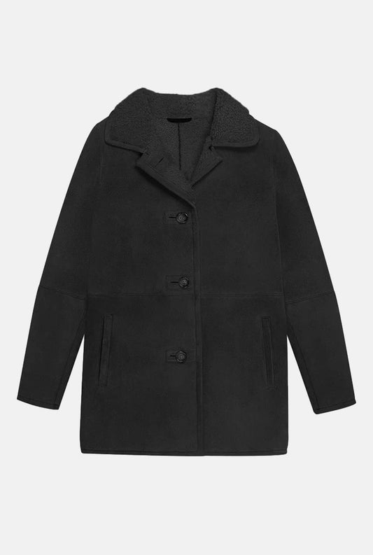 Prue Coat Negro Coats Kolonaki 