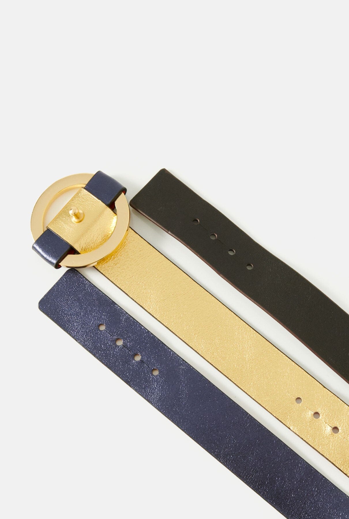 Pulsera SATURN Mettalic gold combinada con mettalic blue Bracelets Baltei Studio 