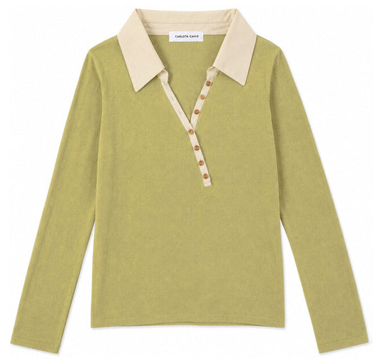 Puppet Shirt Olive Tops and Blouses Carlota Cahis 