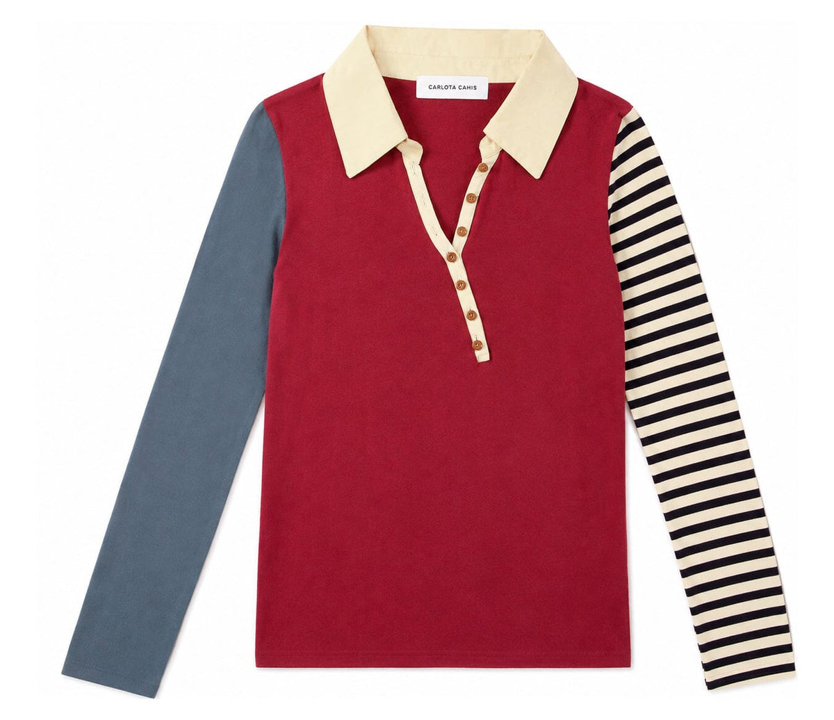 Puppet Shirt Red mix Tops and Blouses Carlota Cahis 