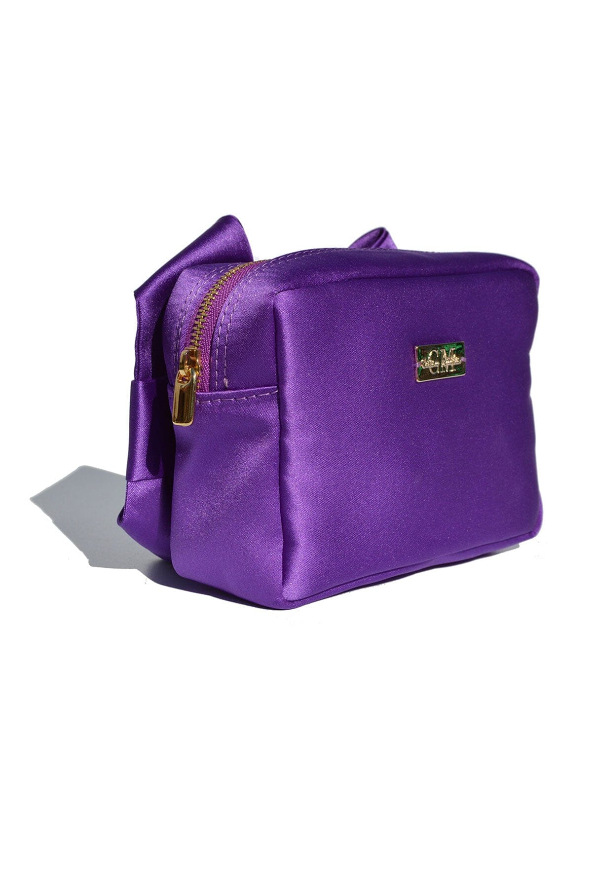 Purple Satin Pulseta with Bow Hand bags Celina Martin 