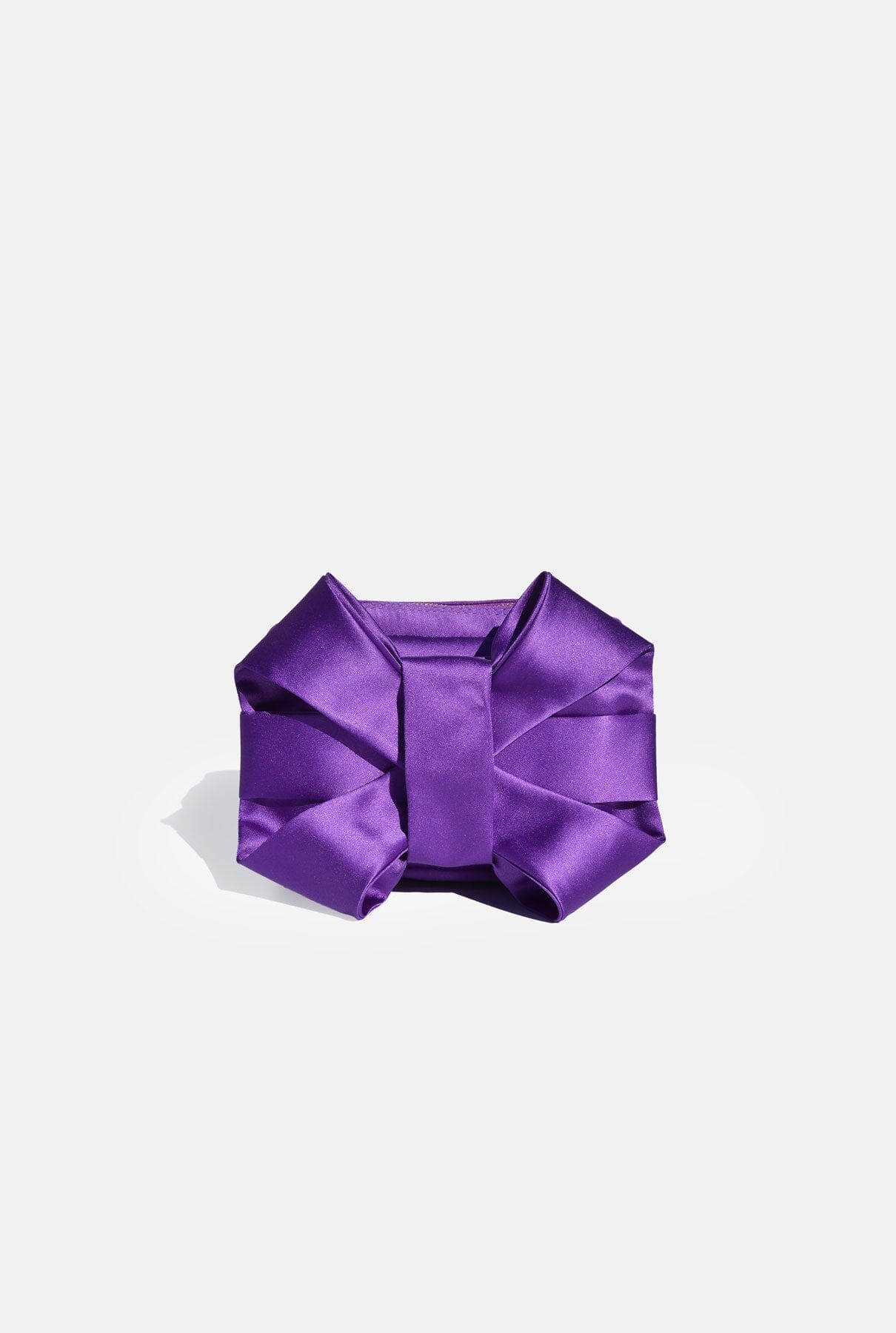 Purple Satin Pulseta with Bow Hand bags Celina Martin 