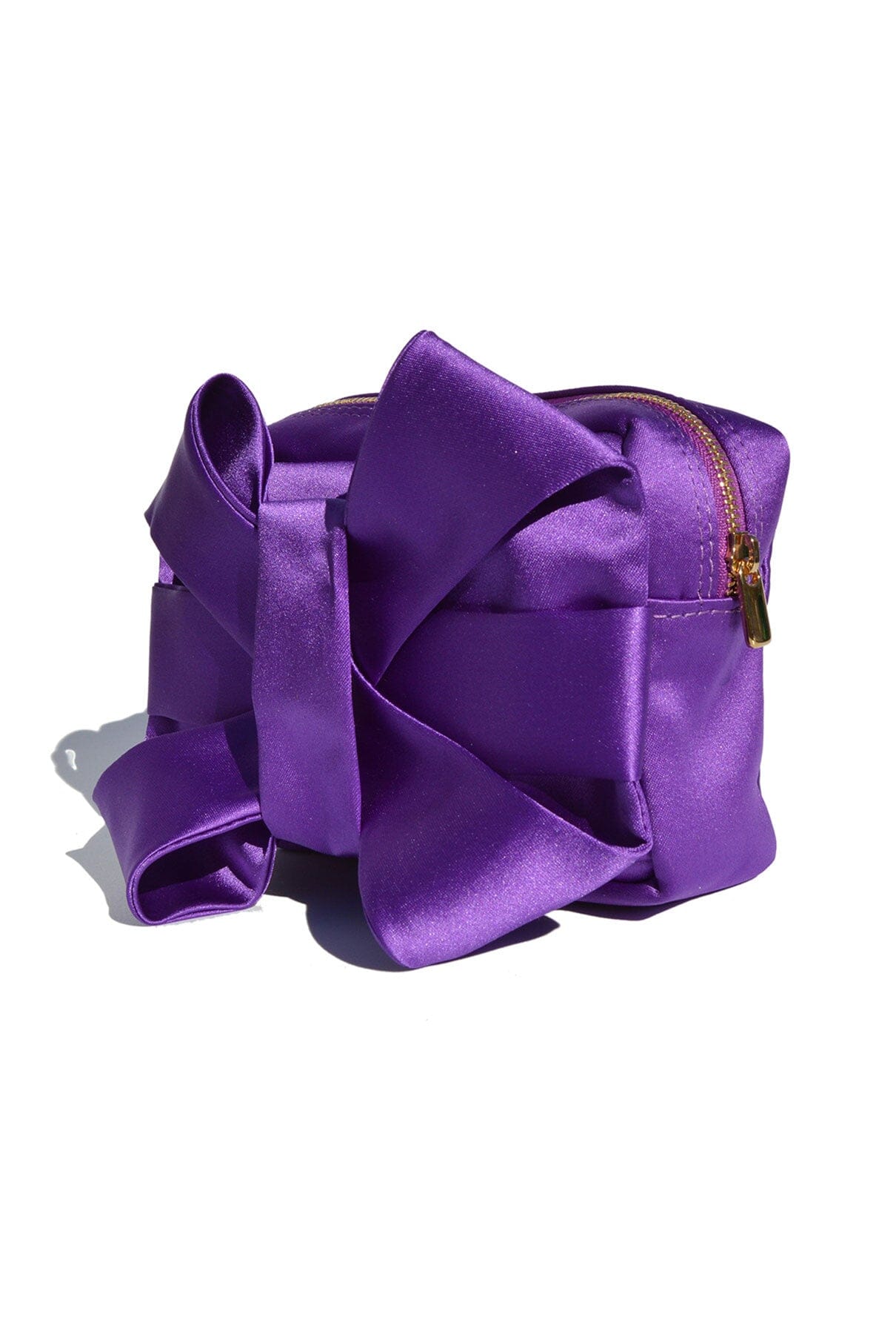 Purple Satin Pulseta with Bow Hand bags Celina Martin 