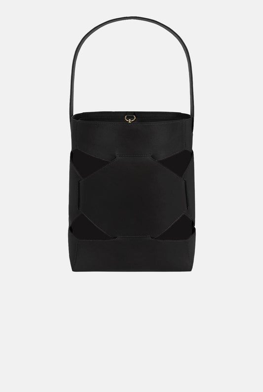 PUZZLE TOTE | BLACK/BLACK Shoulder bags Moi & Sass 