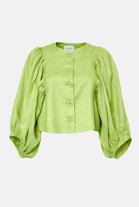 Rambla Linen Jacket - Green Jackets Diddo Madrid 