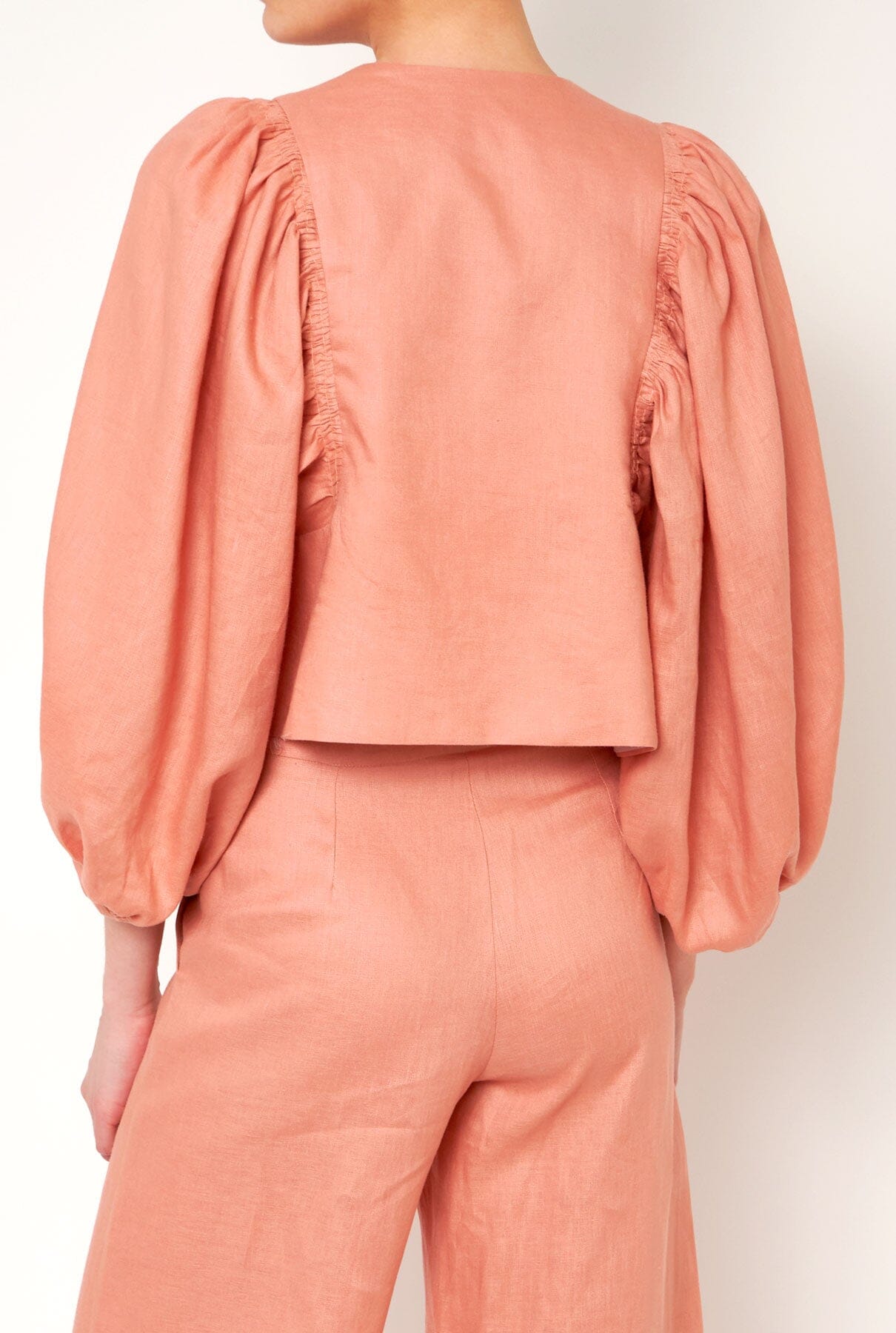 Rambla Linen Jacket - Pink Jackets Diddo Madrid 