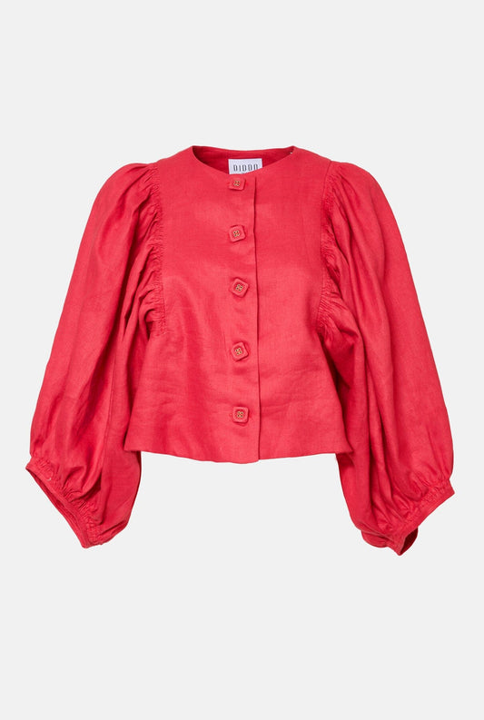 Rambla Linen Jacket - Red Jackets Diddo Madrid 