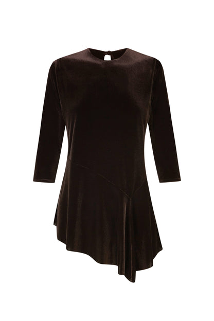 Ramo Brown Velvet Top Blouses Elisa Cortés 