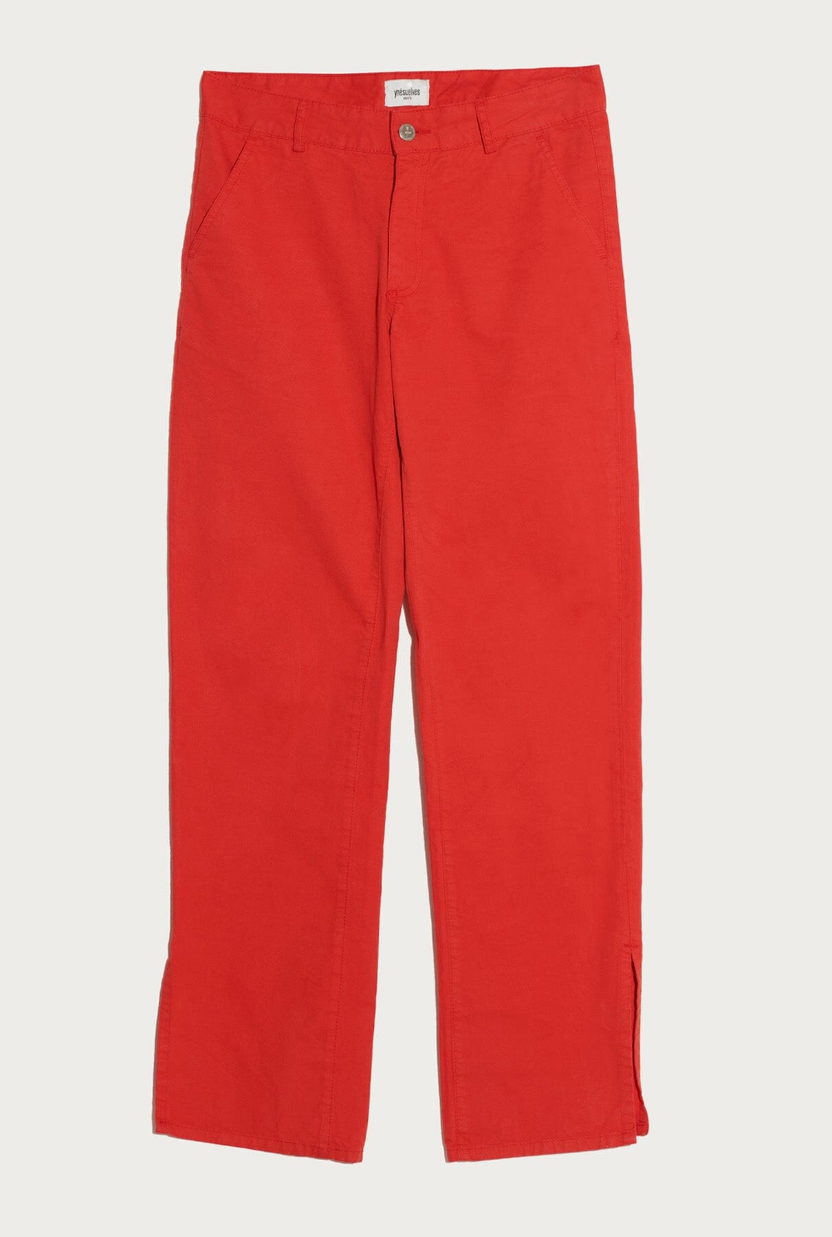 Red Pants Trousers Ynes Suelves 