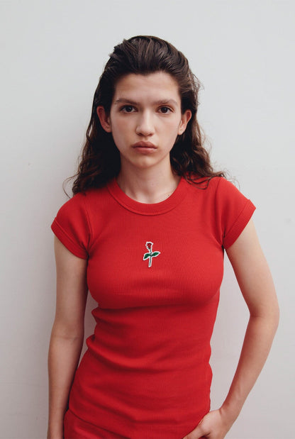 Red Short Tee T-Shirts & tops Ynes Suelves 