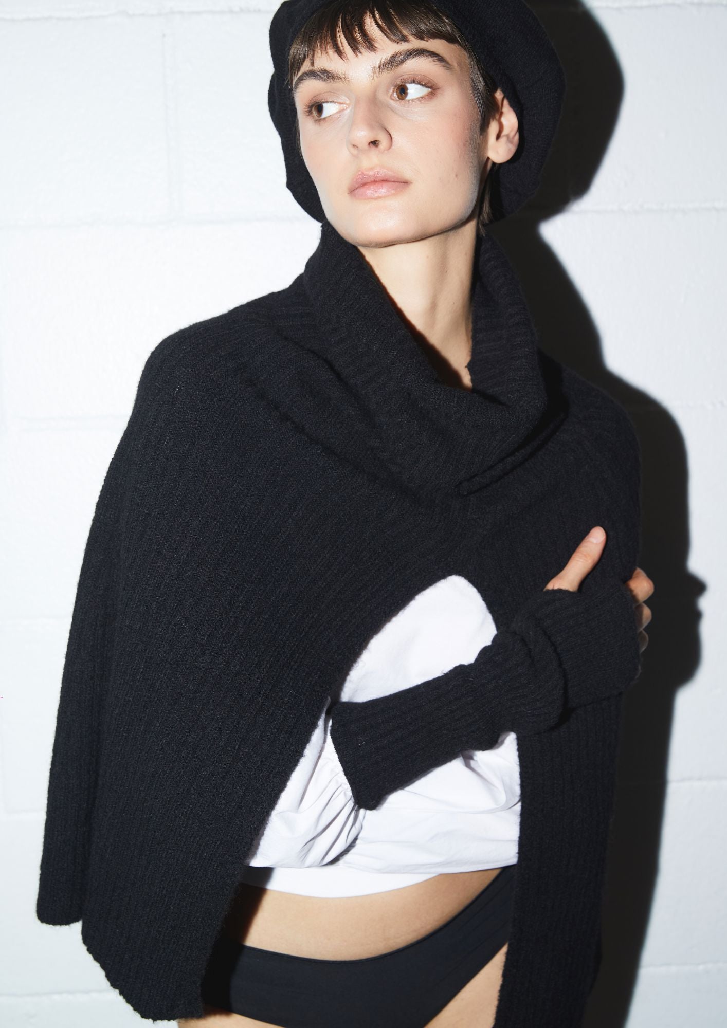 ROLL NECK CAPE SOFT Capes & shawls Commelle 