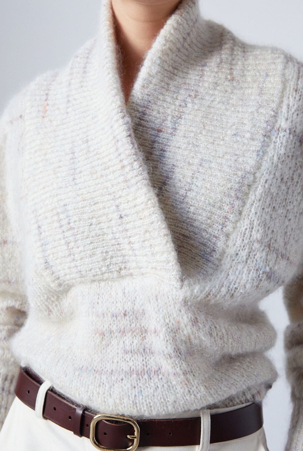 Ronald Sweater Grey Melange Sweaters The Label Edition 