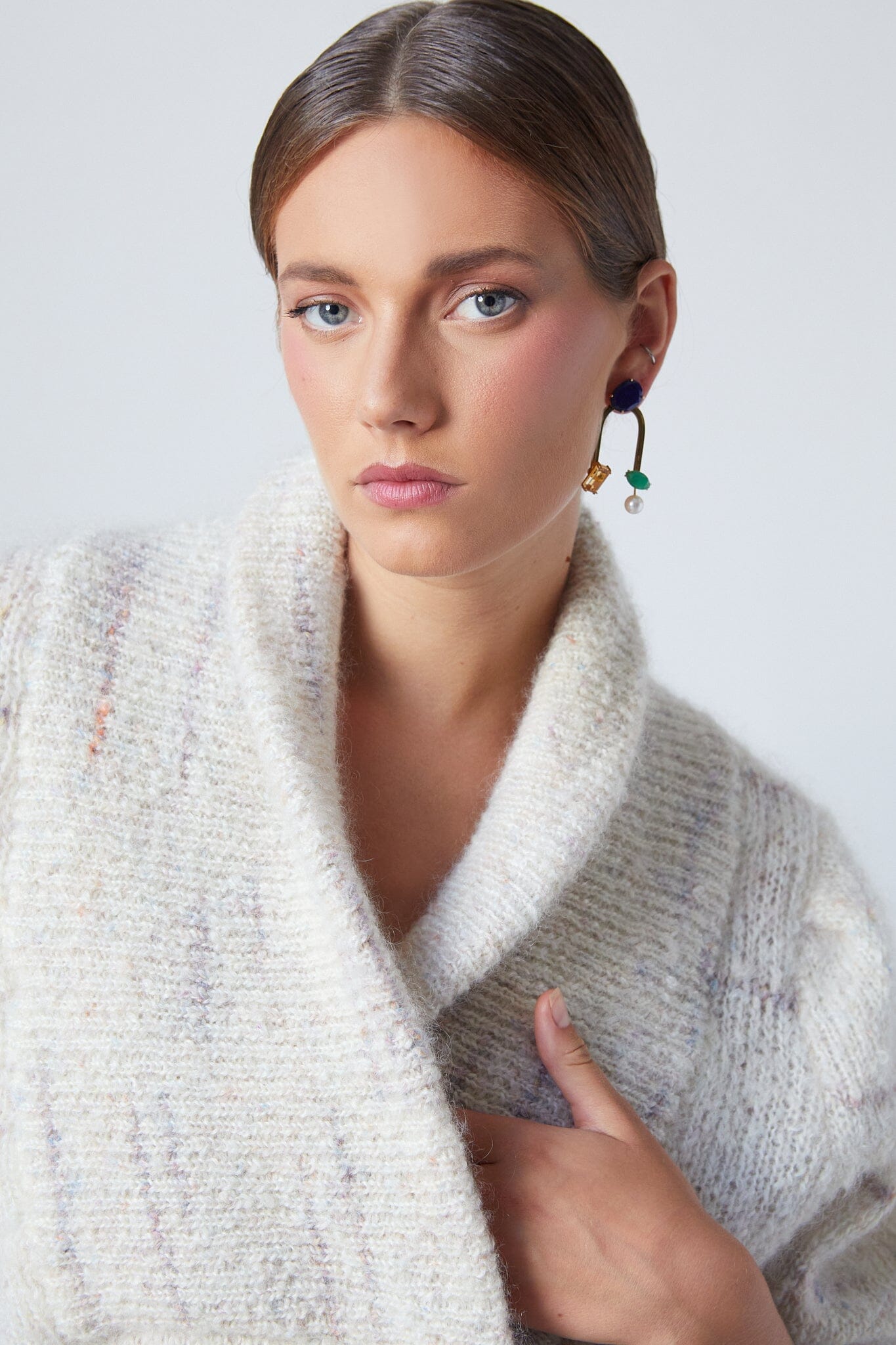 Ronald Sweater Grey Melange Sweaters The Label Edition 